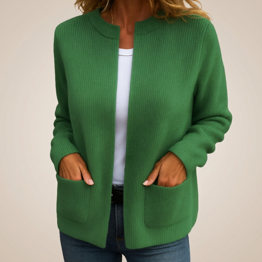 Warm Knit Zip Cardigan