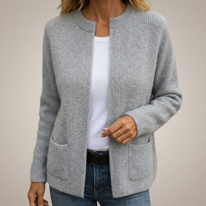 Warm Knit Zip Cardigan