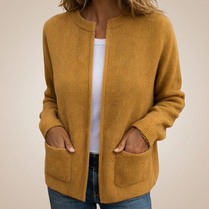 Warm Knit Zip Cardigan