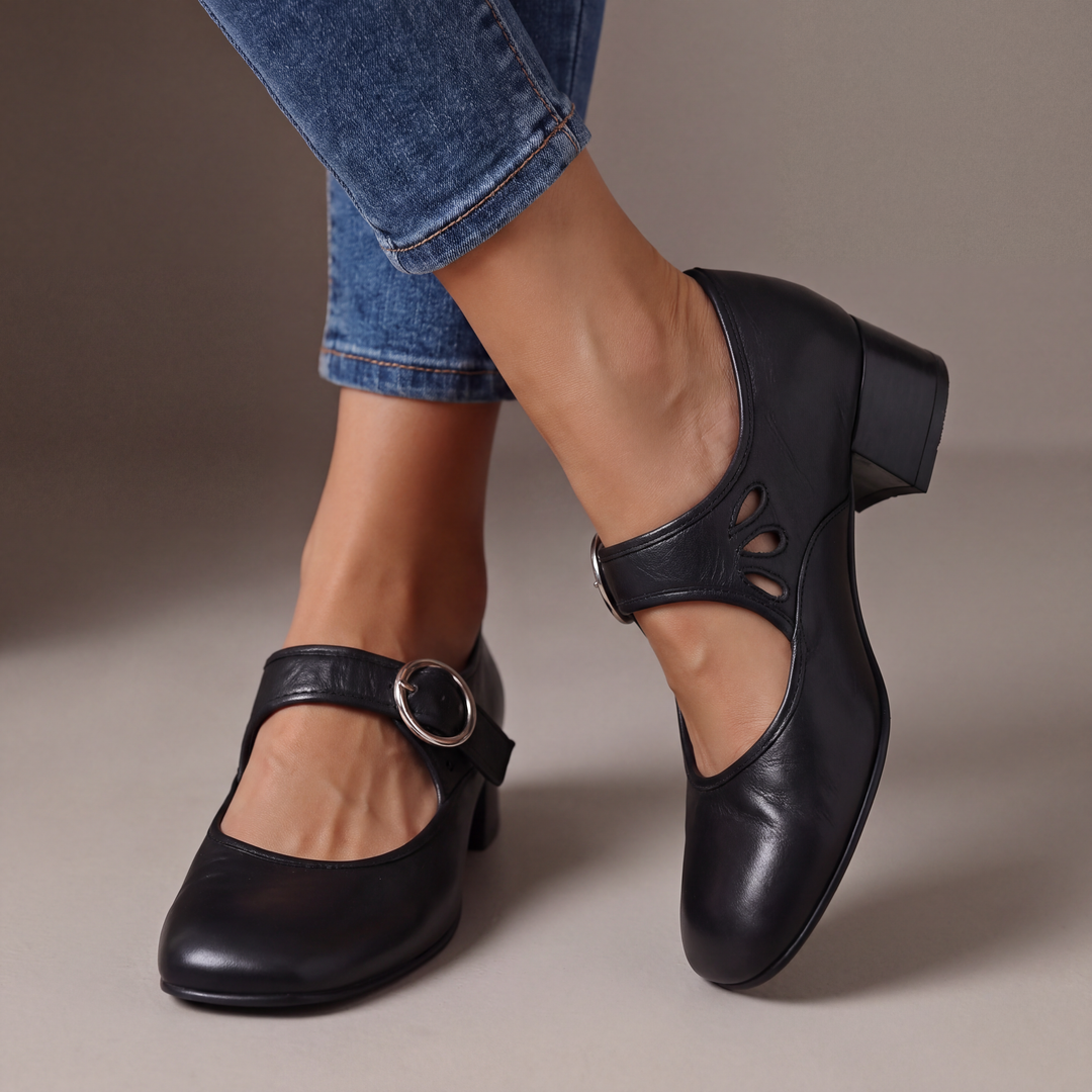 Leather Comfort Mary Janes