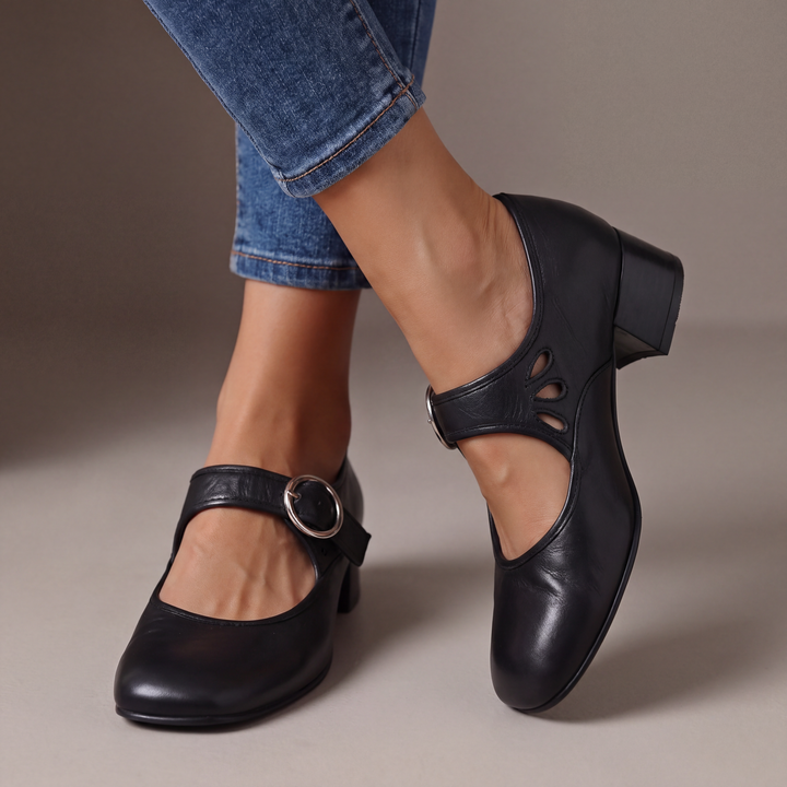 Leather Comfort Mary Janes