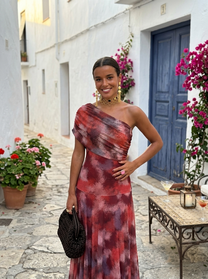 Elegant Off Shoulder Maxi Dress