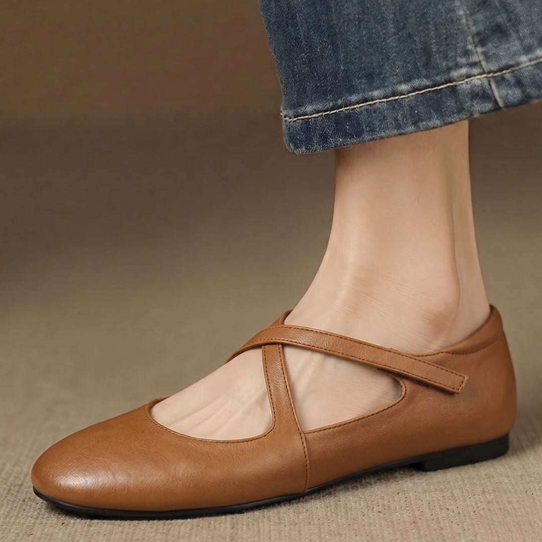 Genuine Leather Flats Laurel