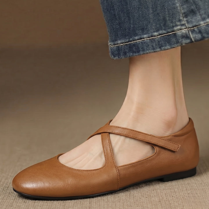 Genuine Leather Flats Laurel