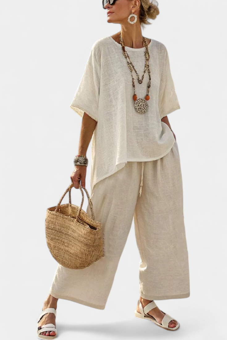 Essential Comfortable Shirt and Wide-Leg Pants