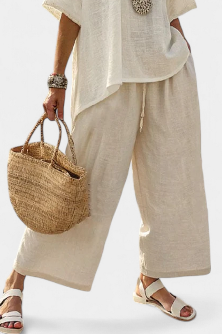 Essential Comfortable Shirt and Wide-Leg Pants