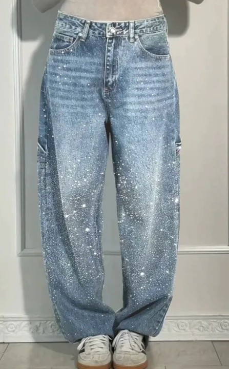 Balloon Denim Pants for Effortless Movement
