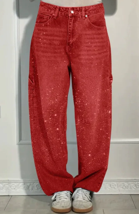 Balloon Denim Pants for Effortless Movement