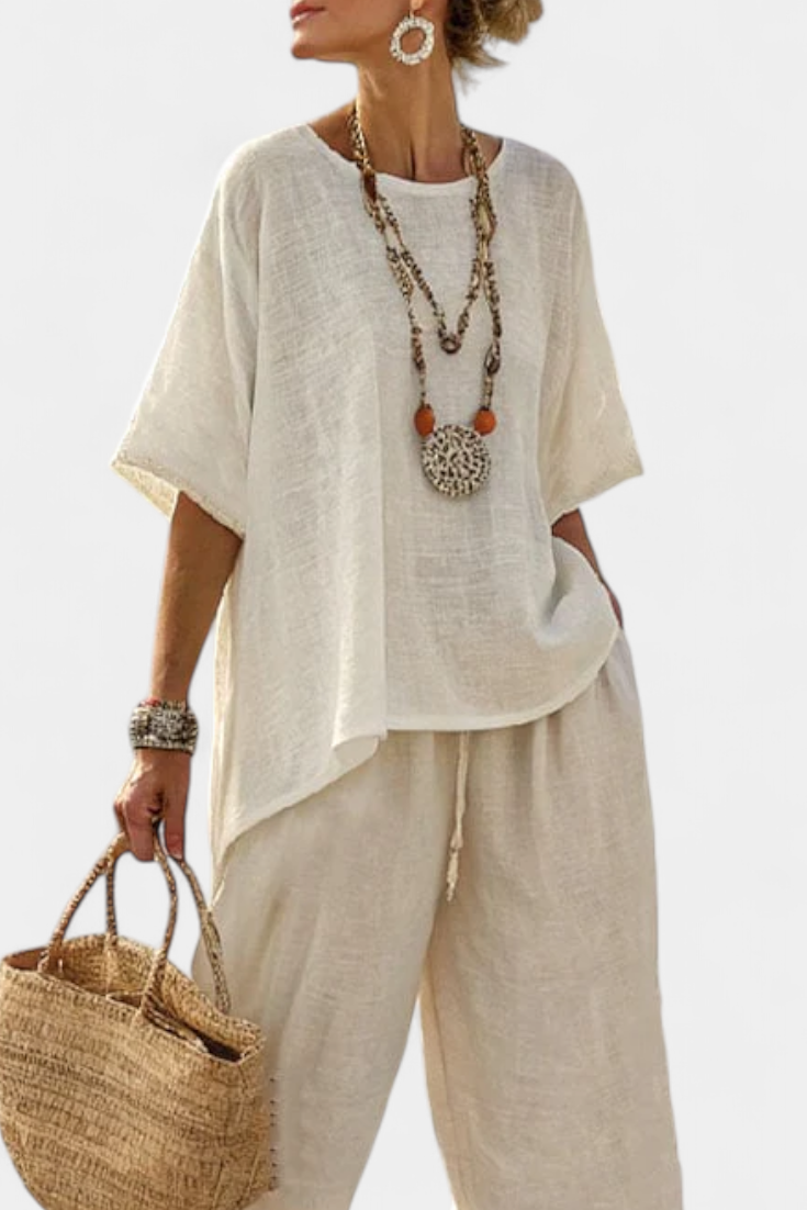 Essential Comfortable Shirt and Wide-Leg Pants