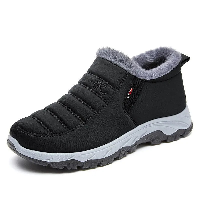 Quilted Waterproof Slip-On Ankle Boots
