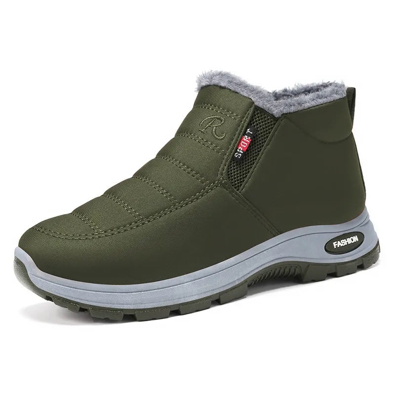 Quilted Waterproof Slip-On Ankle Boots