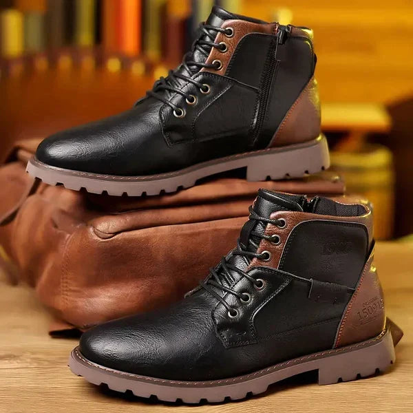 Rugged Lace-Up Boots