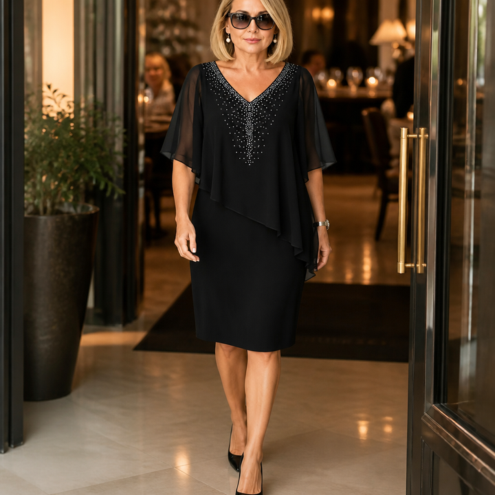 Elegant Draped Dress