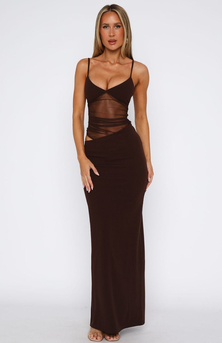 Elegant Maxi Dress with Cut Outs