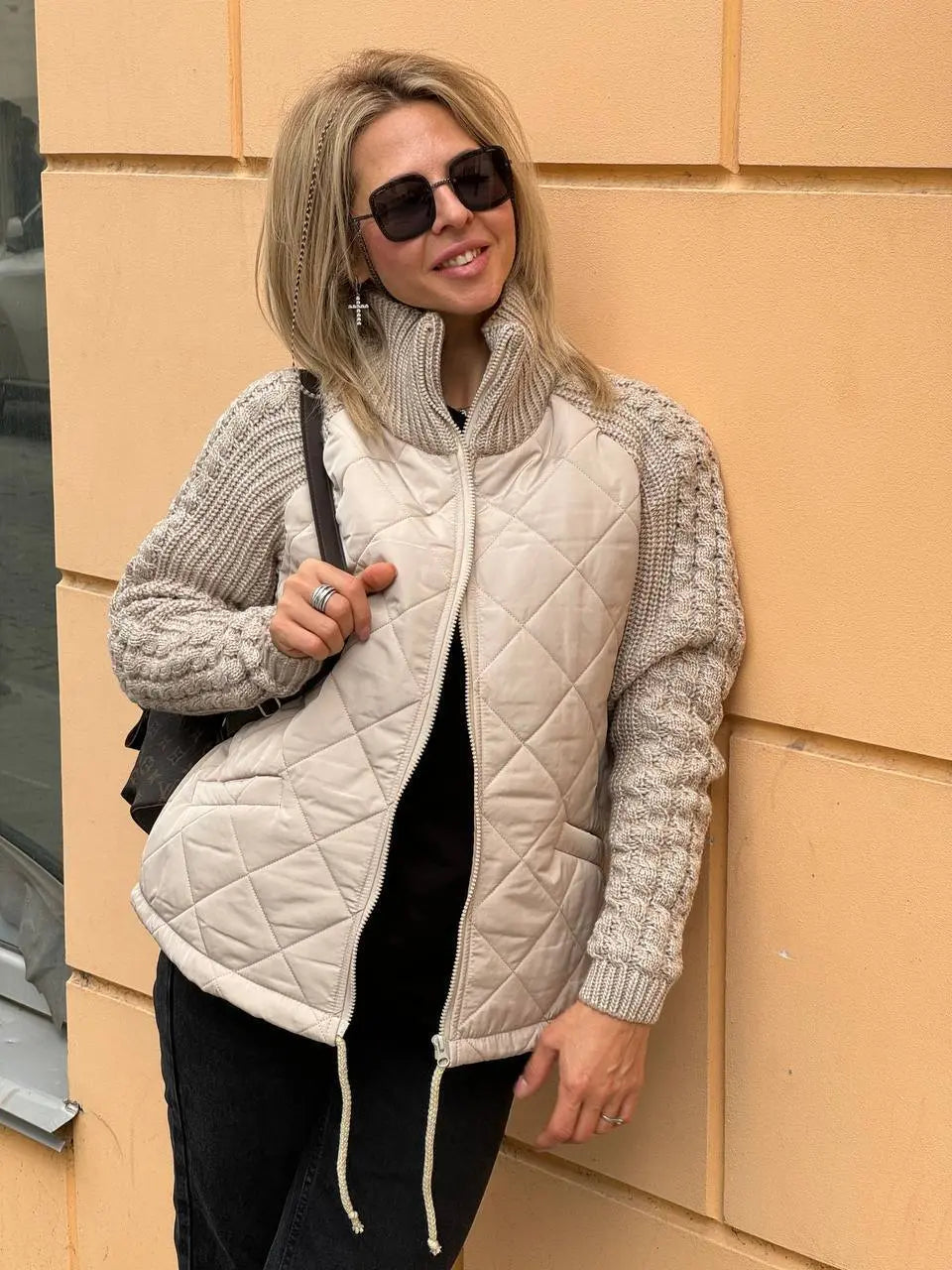 Quilted Knit Jacket