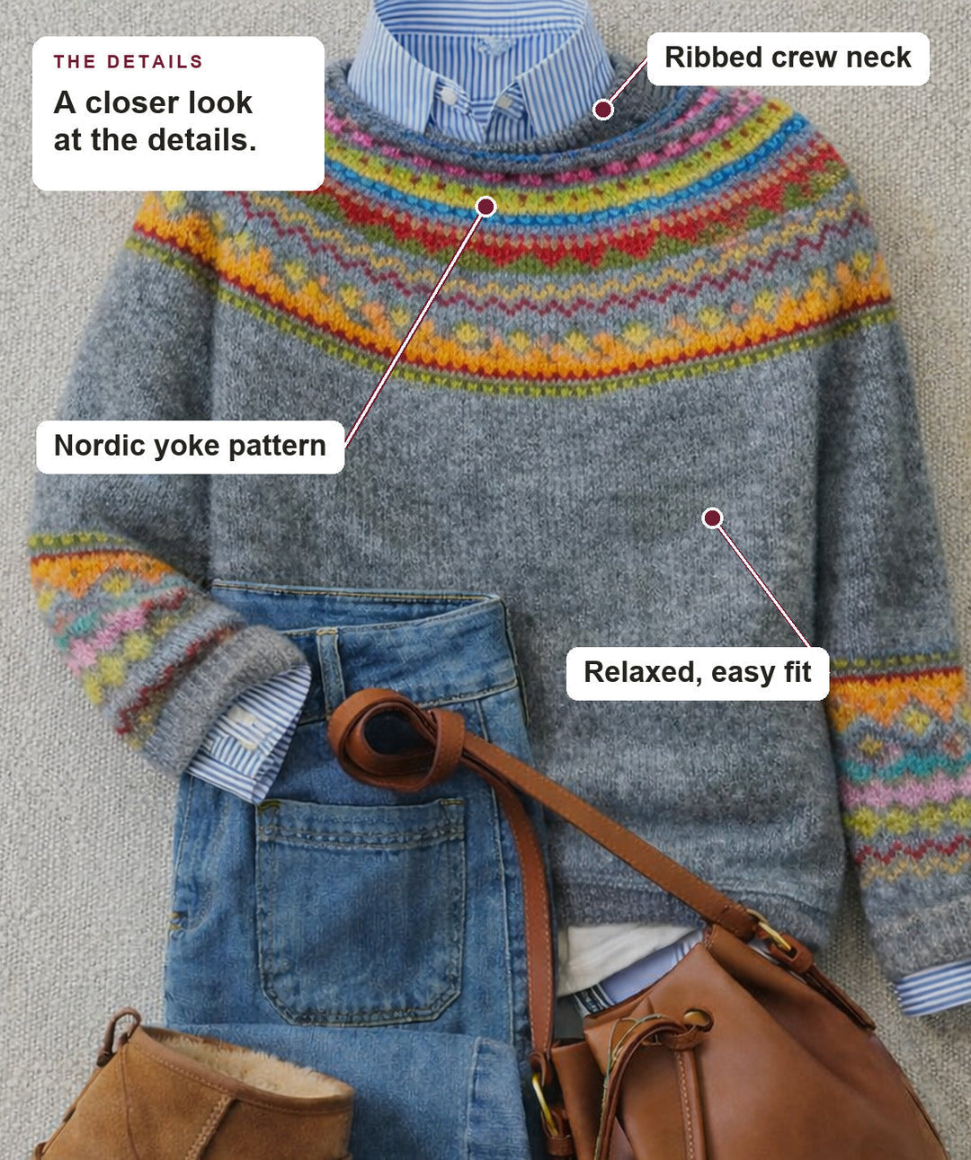 Nordic Knit Sweater Adalyn