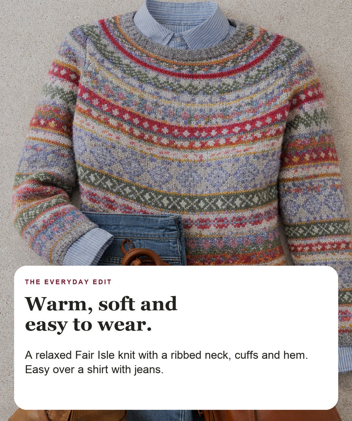 Fair Isle Knit Sweater