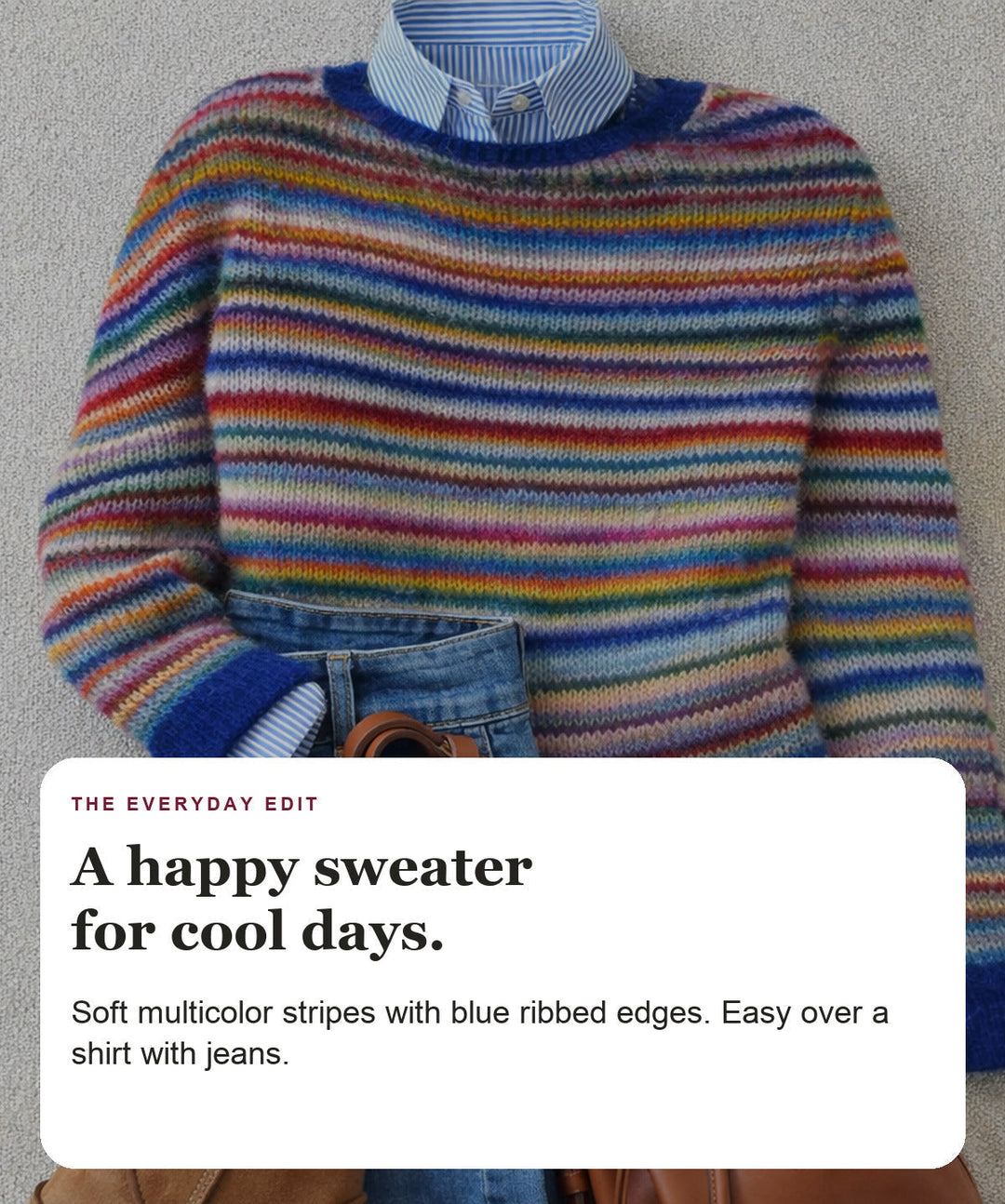 Striped Knit Sweater