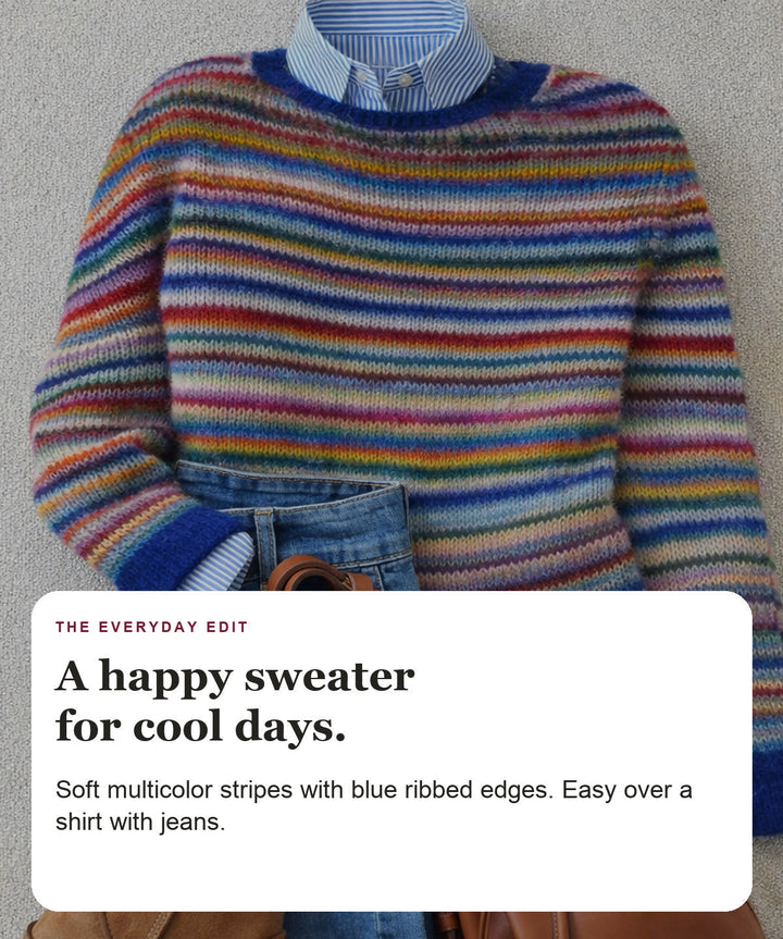 Striped Knit Sweater