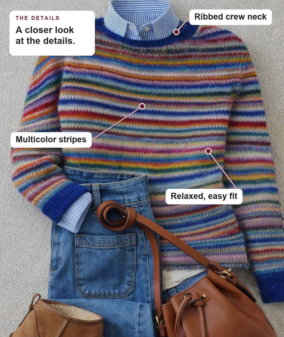 Striped Knit Sweater