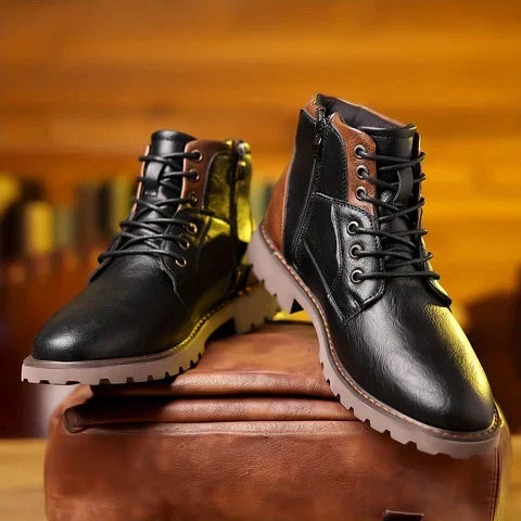 Rugged Lace-Up Boots