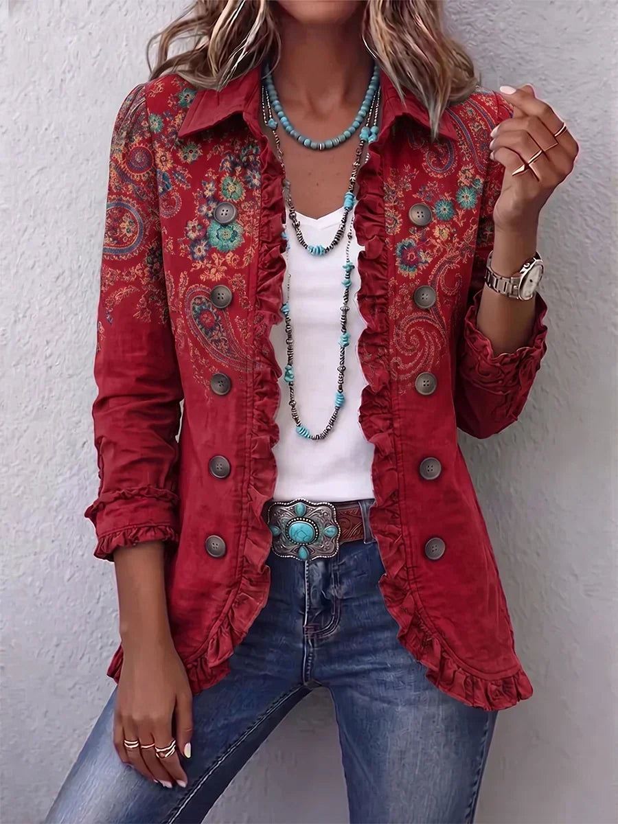 Paisley Frill Jacket