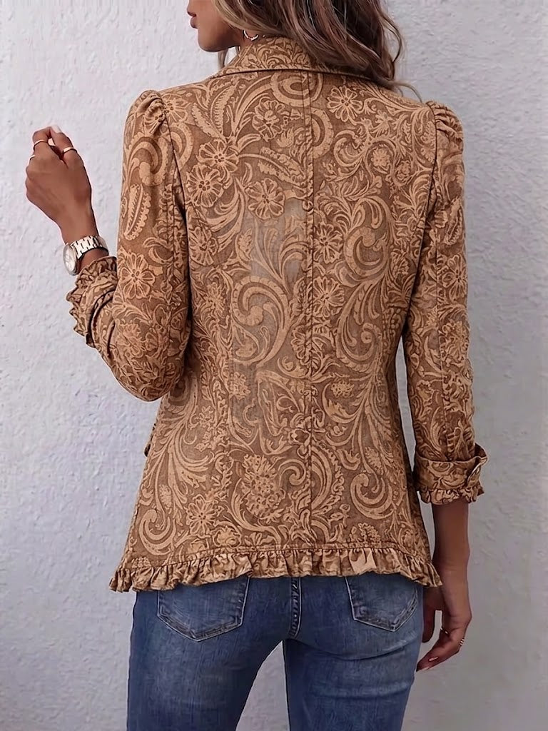 Vintage Floral Frill Jacket
