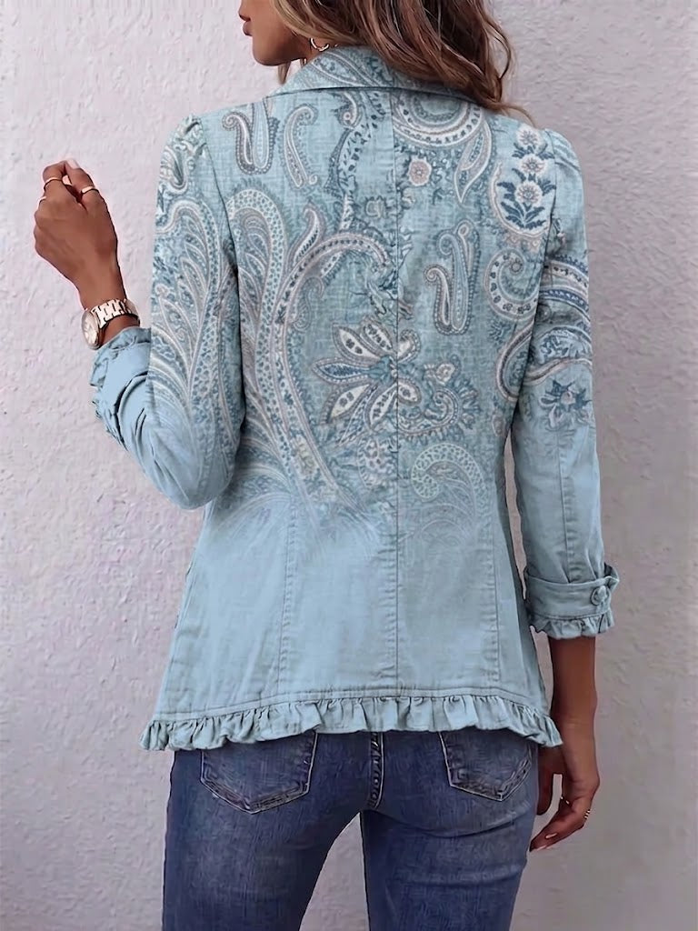 Vintage Paisley Frill Jacket