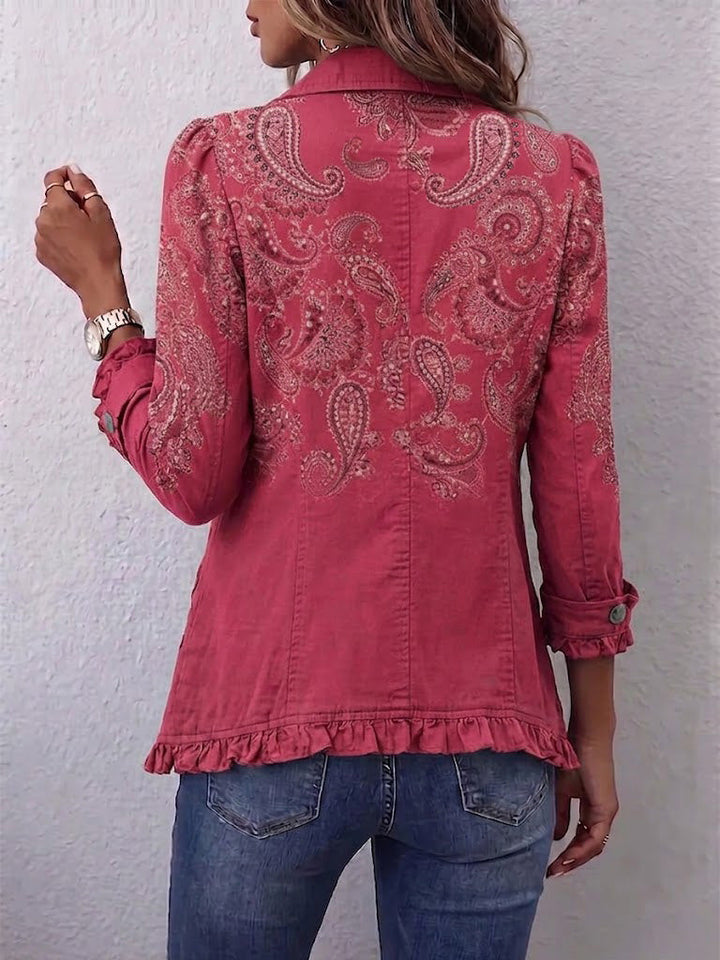 Pink Paisley Frill Jacket