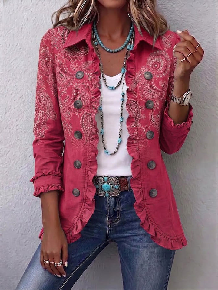 Pink Paisley Frill Jacket