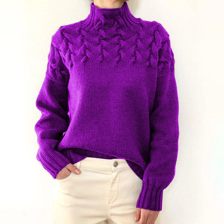 Cozy Turtleneck Knit Sweater