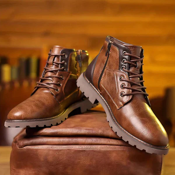 Rugged Lace-Up Boots