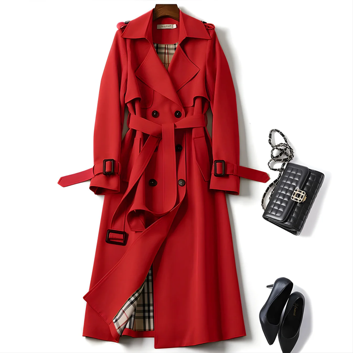 Elegant Belted Trench Coat