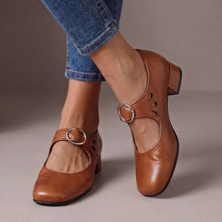 Leather Comfort Mary Janes