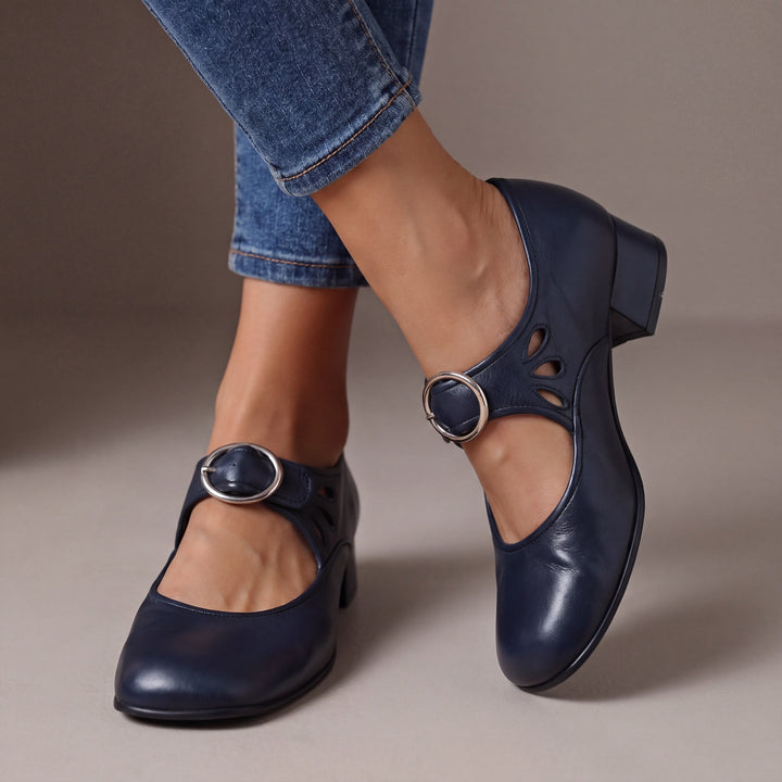 Leather Comfort Mary Janes