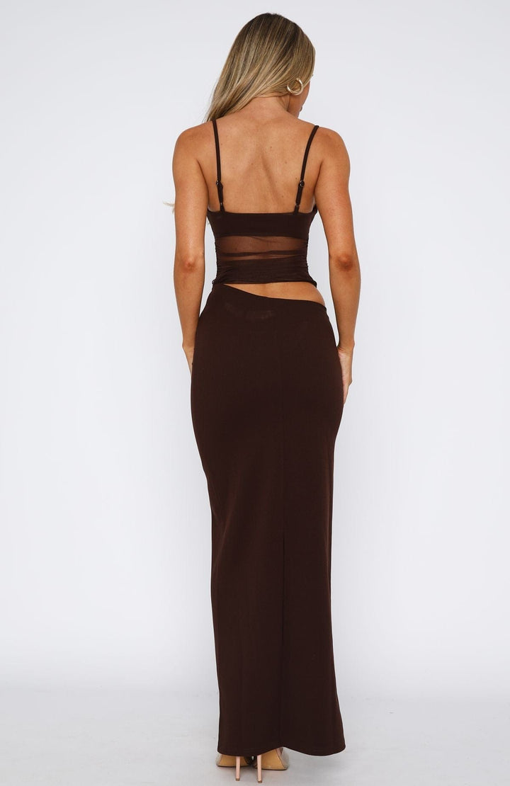 Elegant Maxi Dress with Cut Outs