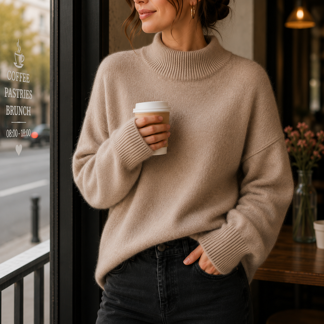Oversized Womens Turtleneck Sweater