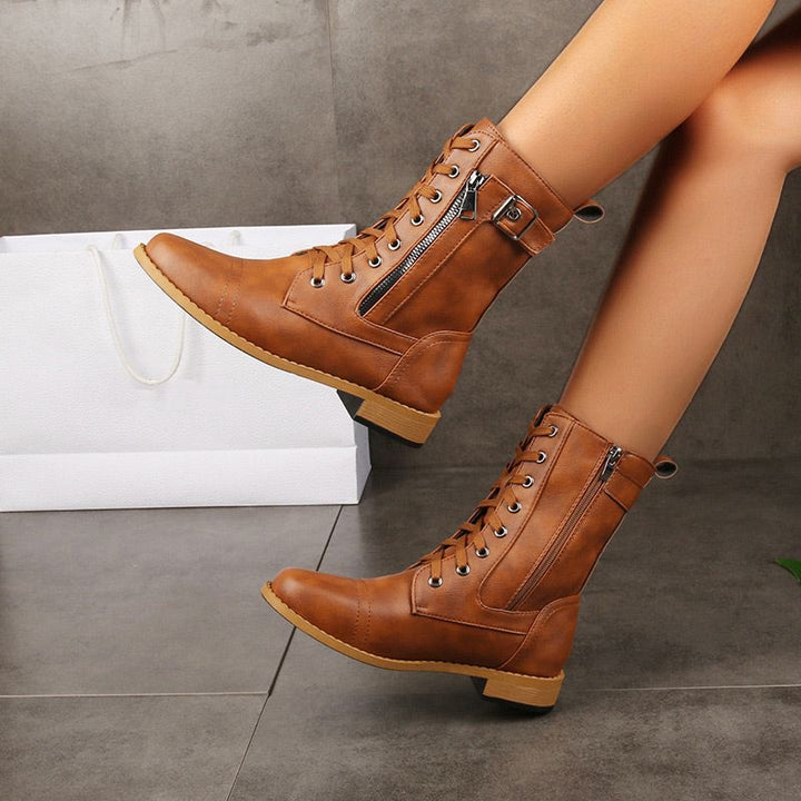 Orthopedic Leather Ankle Boots Avery