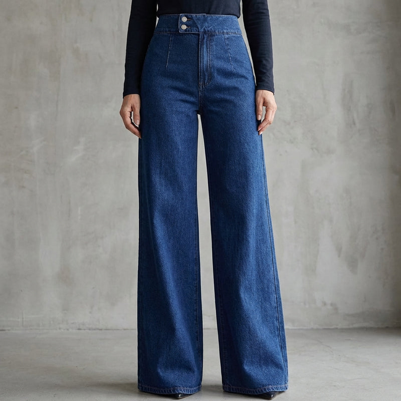 High-Waist Wide Leg Jeans
