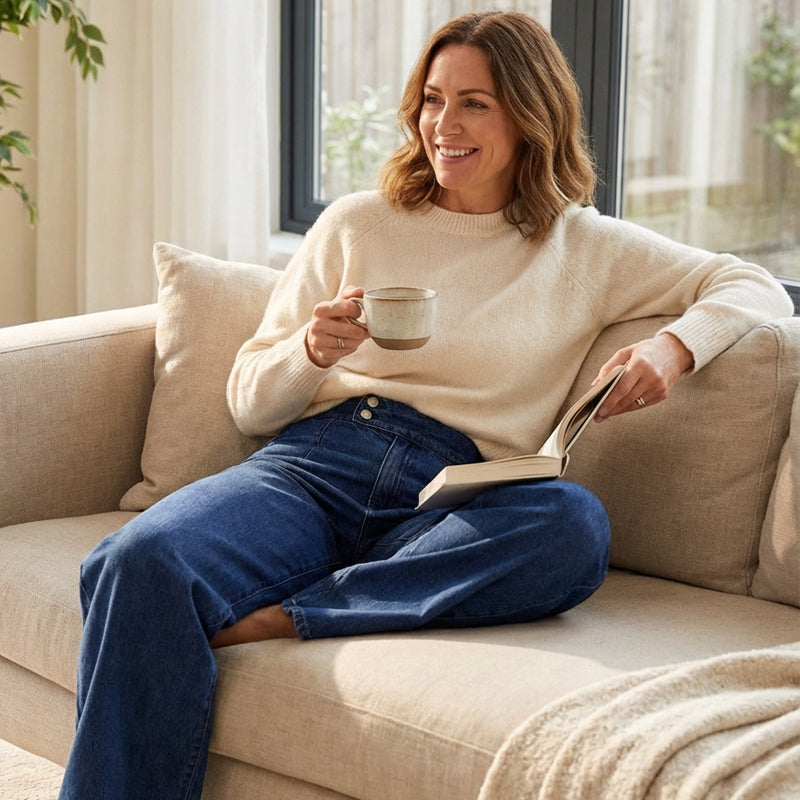 High-Waist Wide Leg Jeans
