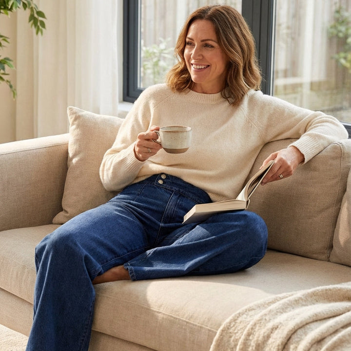High-Waist Wide Leg Jeans