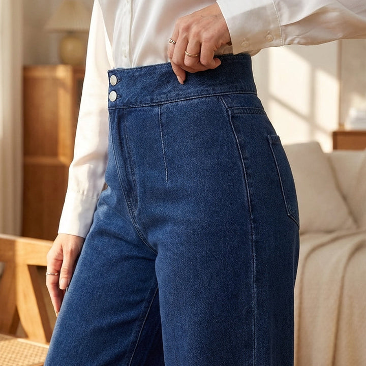 High-Waist Wide Leg Jeans