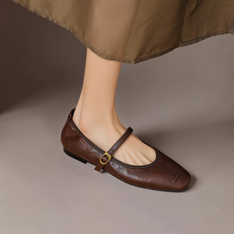 Leather Flats