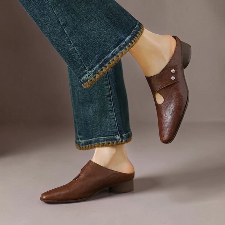 Genuine Leather Mules Bethany
