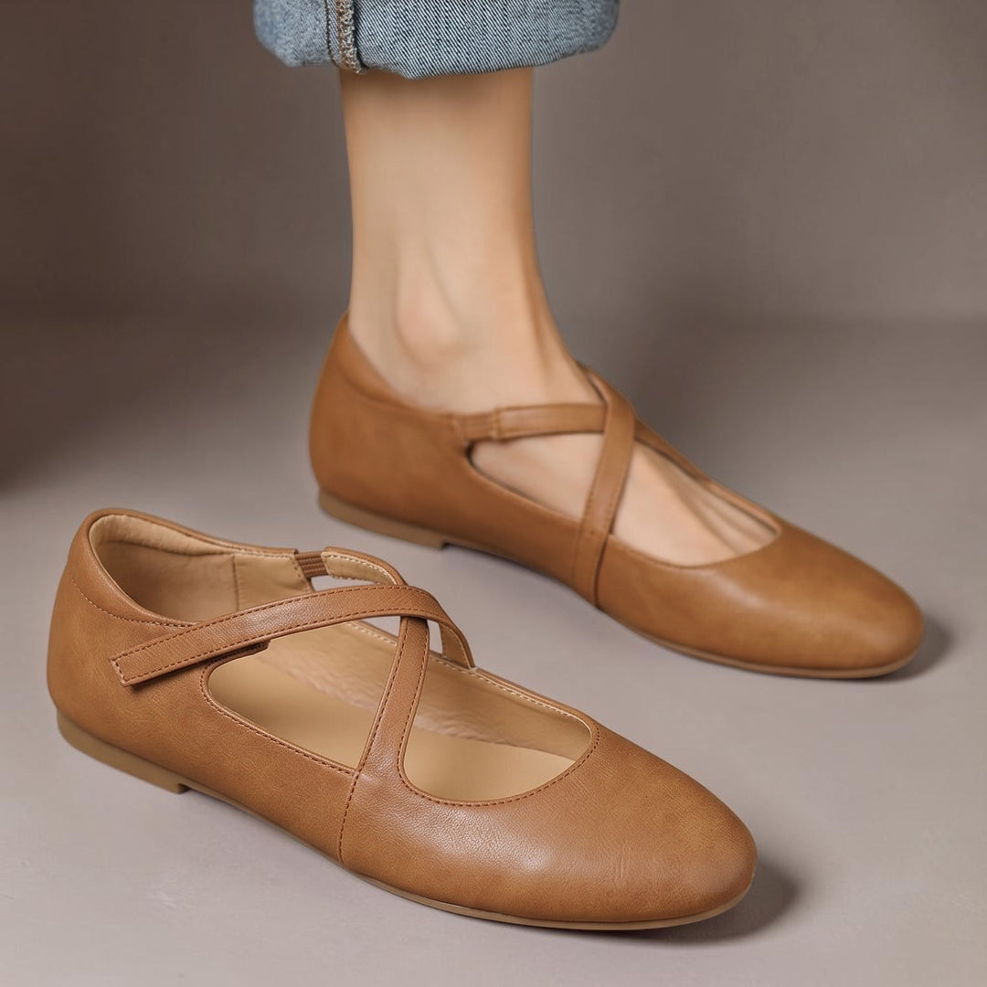 Genuine Leather Flats Laurel
