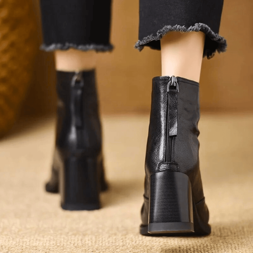 Luxury Mid Heel Boots