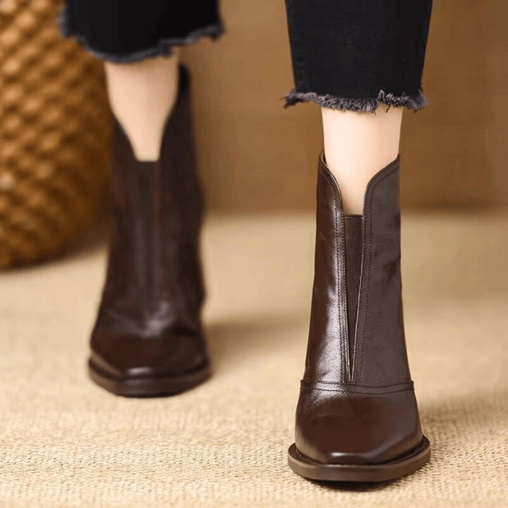 Luxury Mid Heel Boots