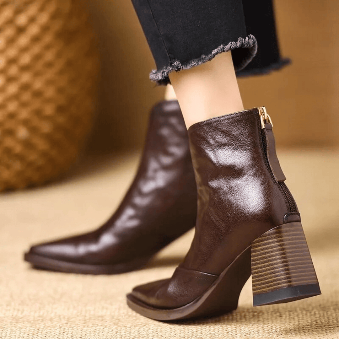Luxury Mid Heel Boots