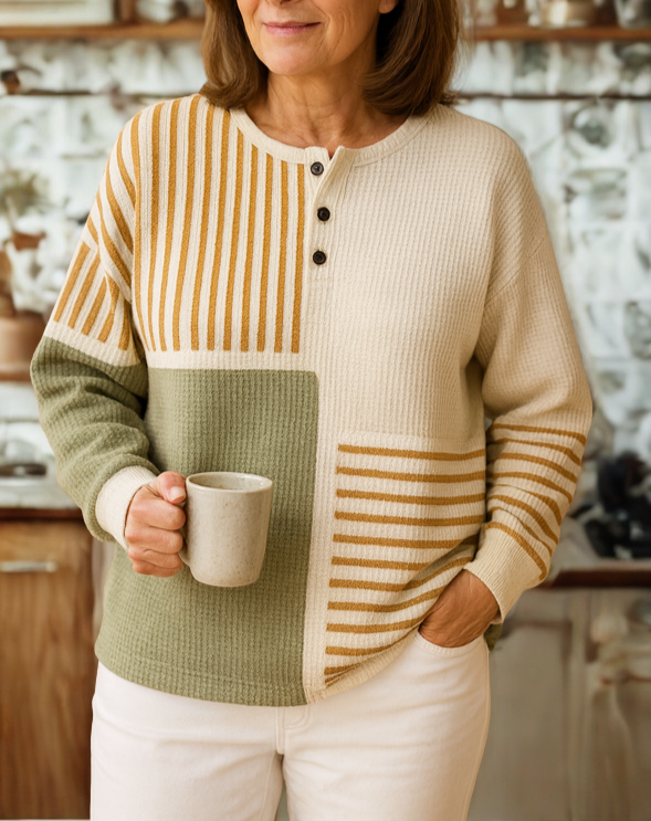 Double-Layer Cozy Knit Sweater