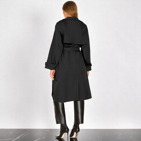Elegant Belted Trench Coat